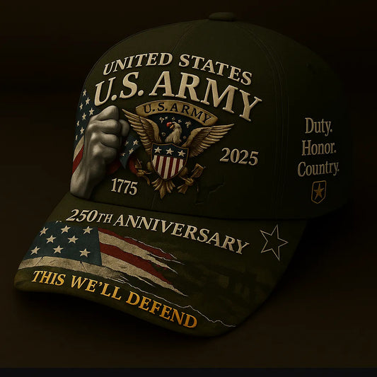 Unisex US Army printed baseball cap🎖️Army United States